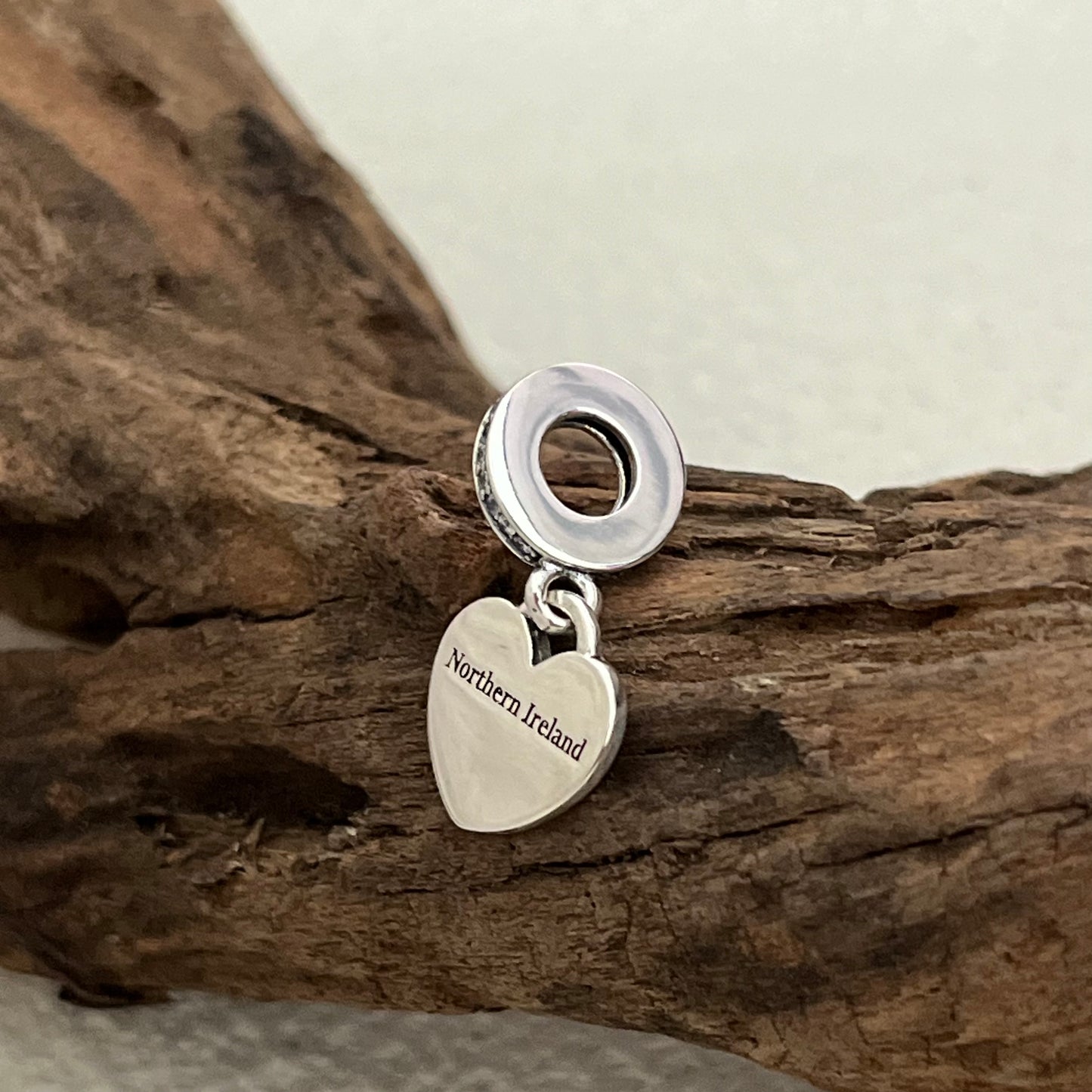 Northern Ireland Flag Exclusive Heart Dangle Charm Pendant for Pandora Bracelet S925 Silver
