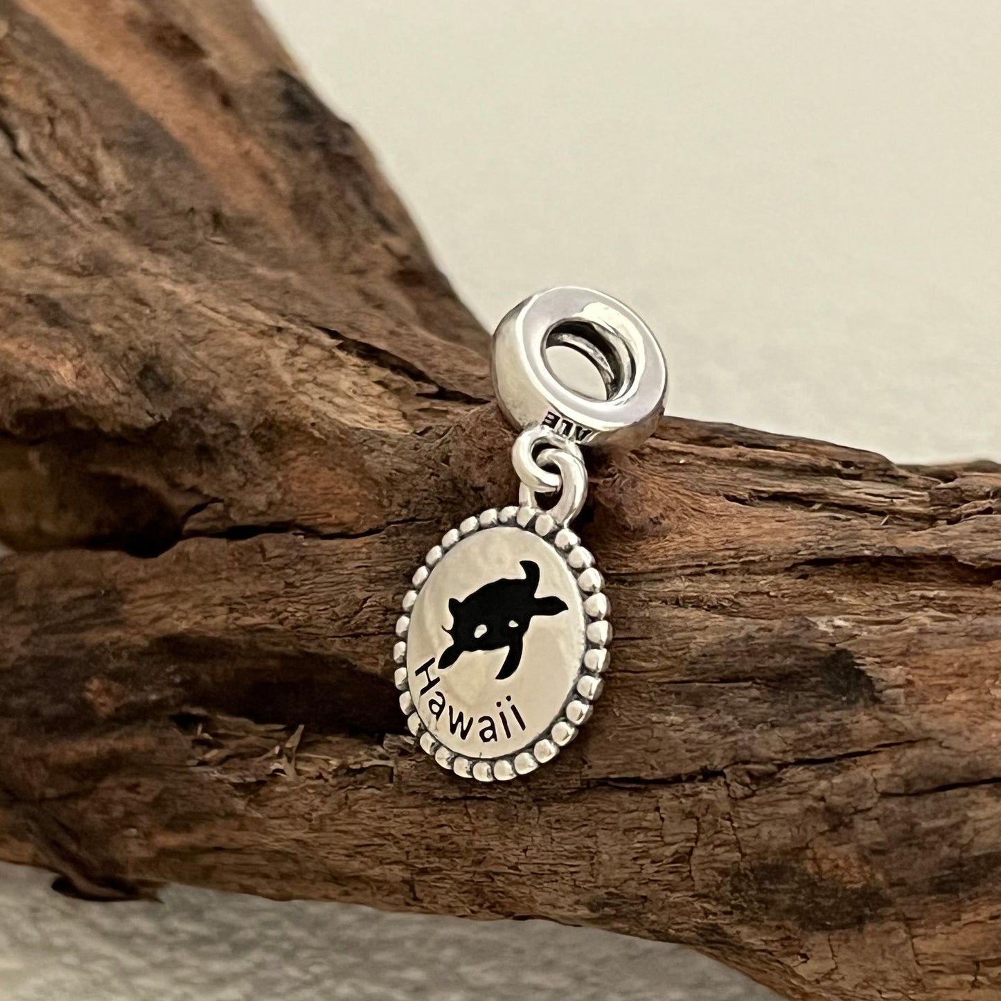 Hawaii Black turtle Exclusive Heart Dangle Charm Pendant for Pandora Bracelet S925 Silver