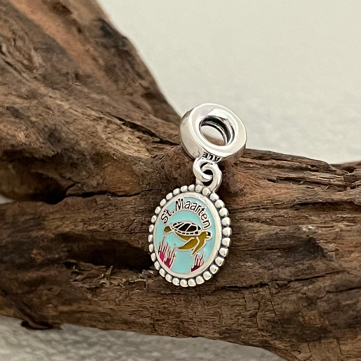 St,maarten Sea turtle Exclusive Dangle Charm Pendant for Pandora Bracelet S925 Silver