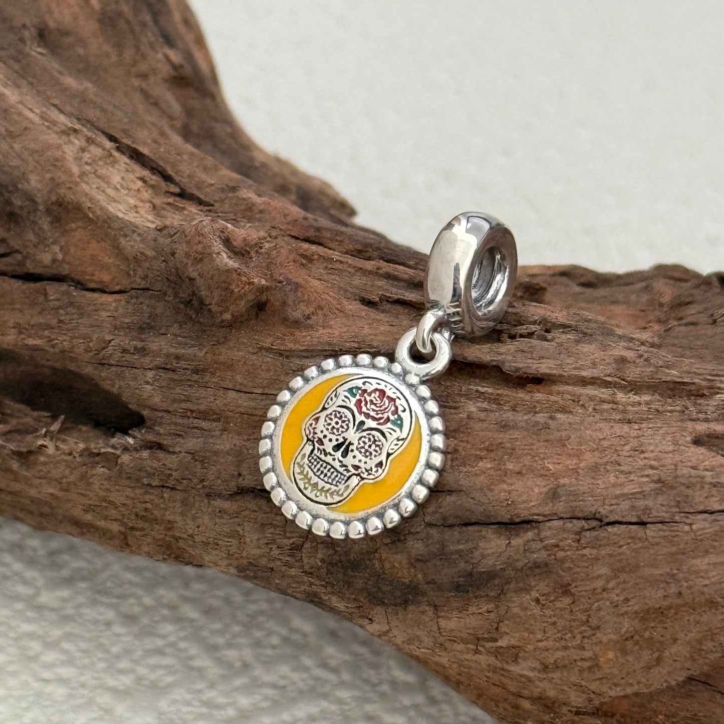 Mexican Day of the Dead Exclusive Dangle Charm Pendant for Pandora Bracelet S925 Silver