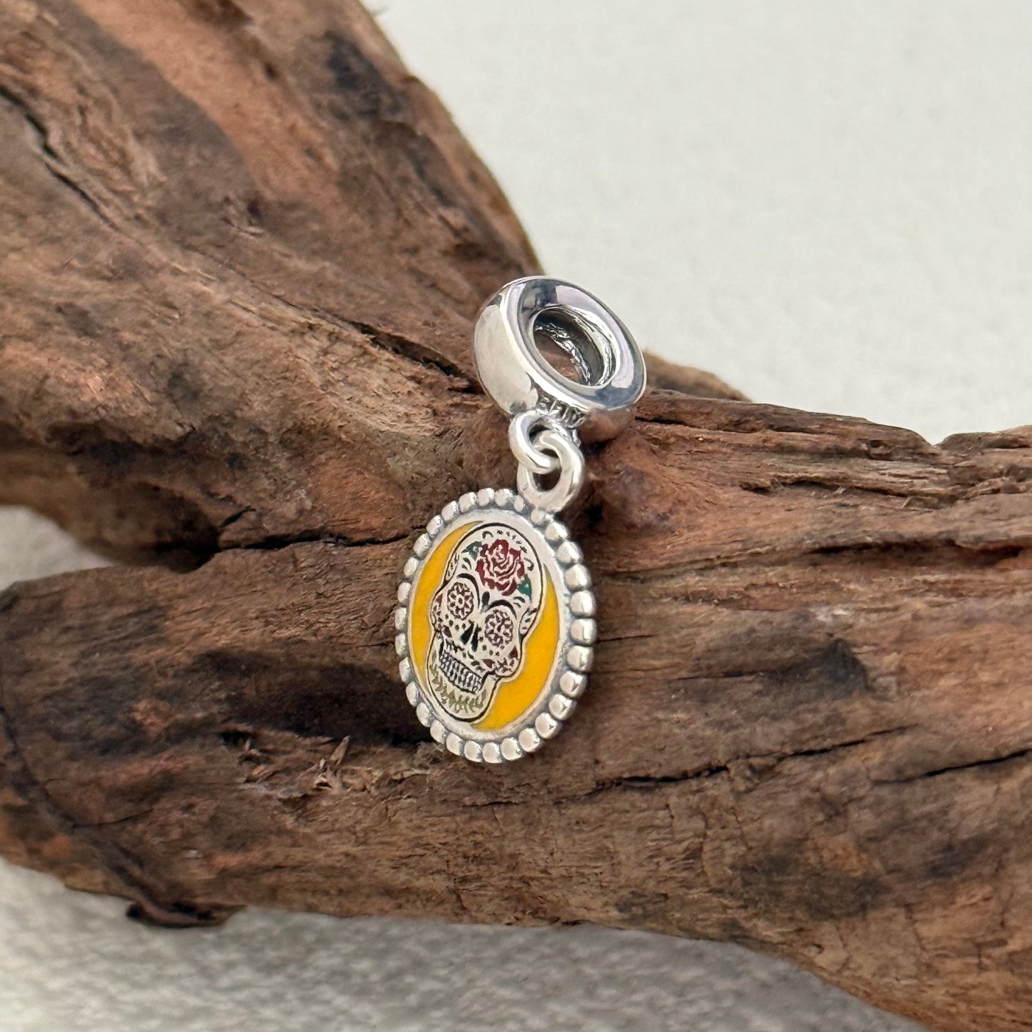 Mexican Day of the Dead Exclusive Dangle Charm Pendant for Pandora Bracelet S925 Silver