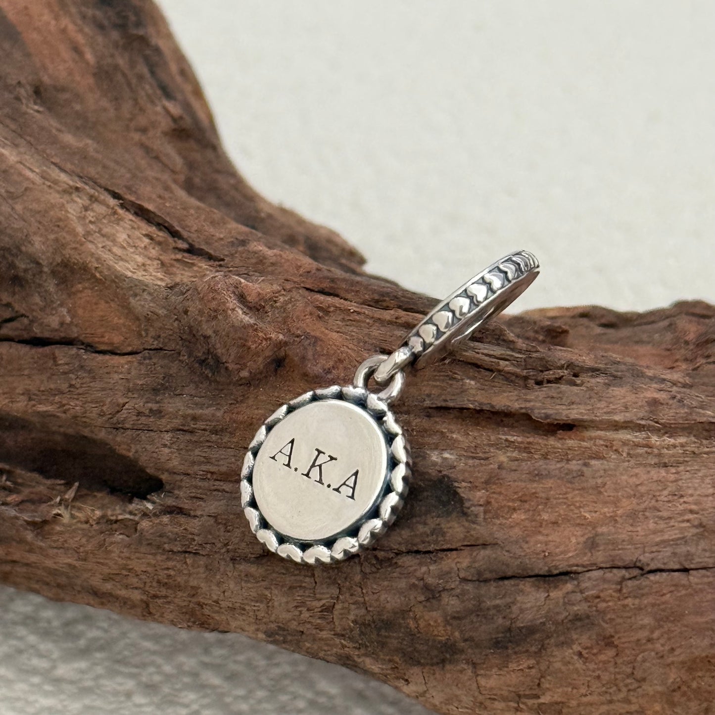 Alpha Kappa Alpha Flag A.K.A Exclusive Dangle Charm Pendant for Pandora Bracelet S925 Silver