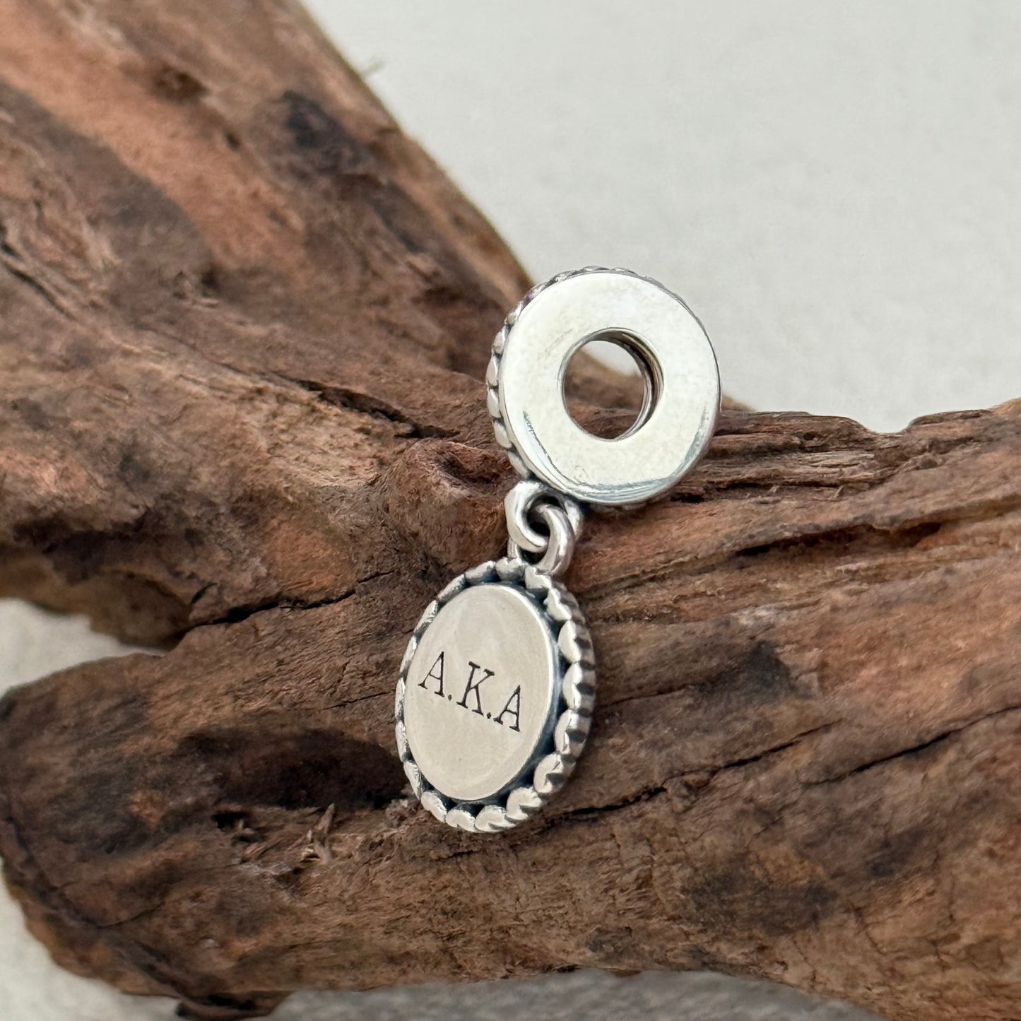 Alpha Kappa Alpha Flag A.K.A Exclusive Dangle Charm Pendant for Pandora Bracelet S925 Silver