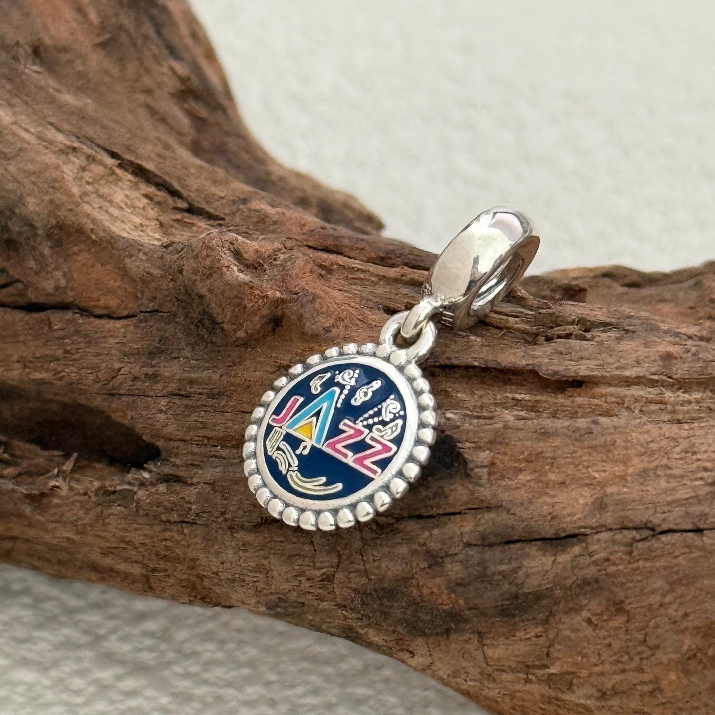 JAZZ Music Exclusive Dangle Charm Pendant for Pandora Bracelet S925 Silver