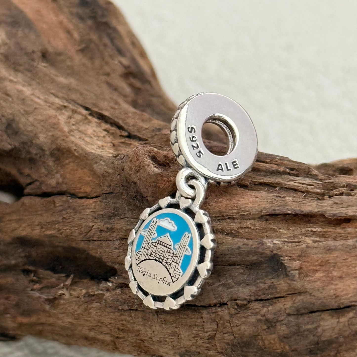 Pandora ISTANBUL Heart around Exclusive Dangle Charm Pendant for Pandora Bracelet S925 Silver