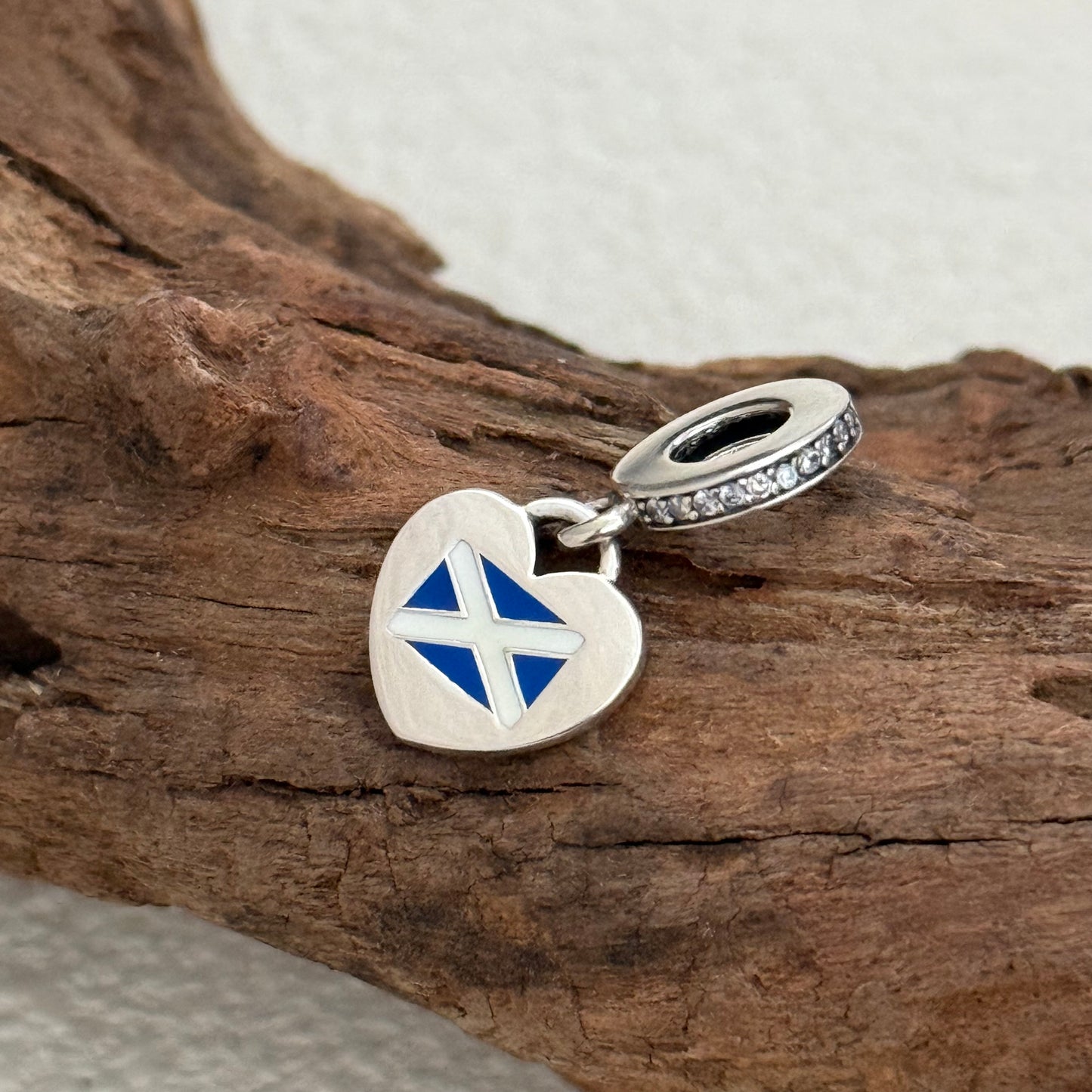Pandora SCOTLAND Flag Heart Exclusive Dangle Charm Pendant for Pandora Bracelet S925 Silver