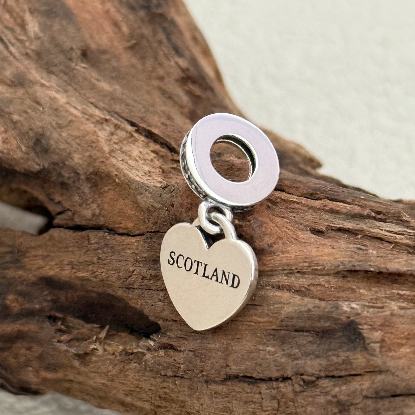 Pandora SCOTLAND Flag Heart Exclusive Dangle Charm Pendant for Pandora Bracelet S925 Silver