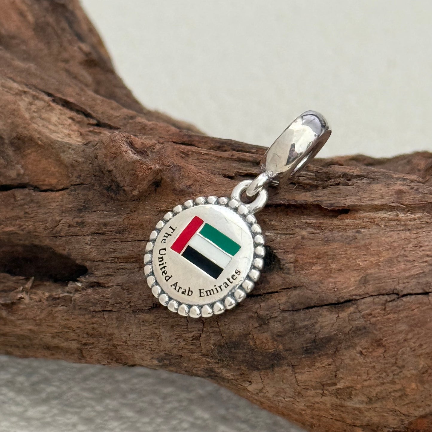 Pandora The United Arab Emirates Flag Exclusive Dangle Charm Pendant for Pandora Bracelet S925 Silver