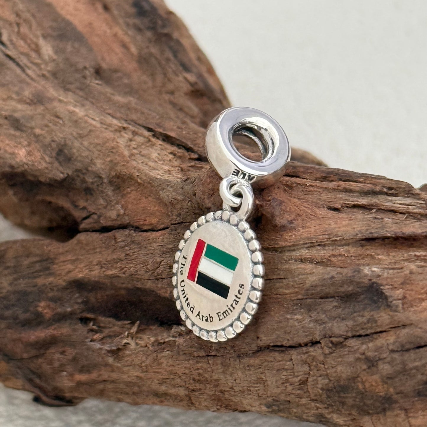 Pandora The United Arab Emirates Flag Exclusive Dangle Charm Pendant for Pandora Bracelet S925 Silver