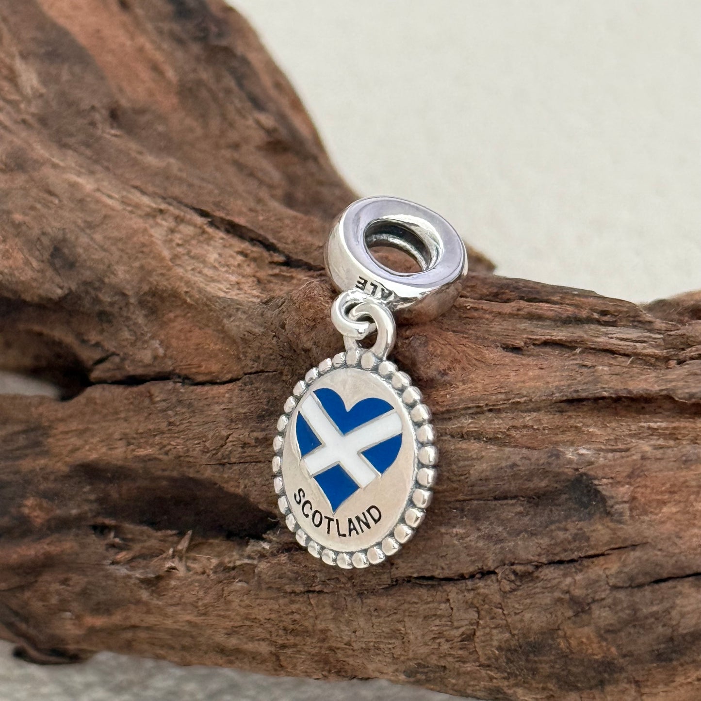 Pandora SCOTLAND Heart Flag Exclusive Dangle Charm Pendant for Pandora Bracelet S925 Silver