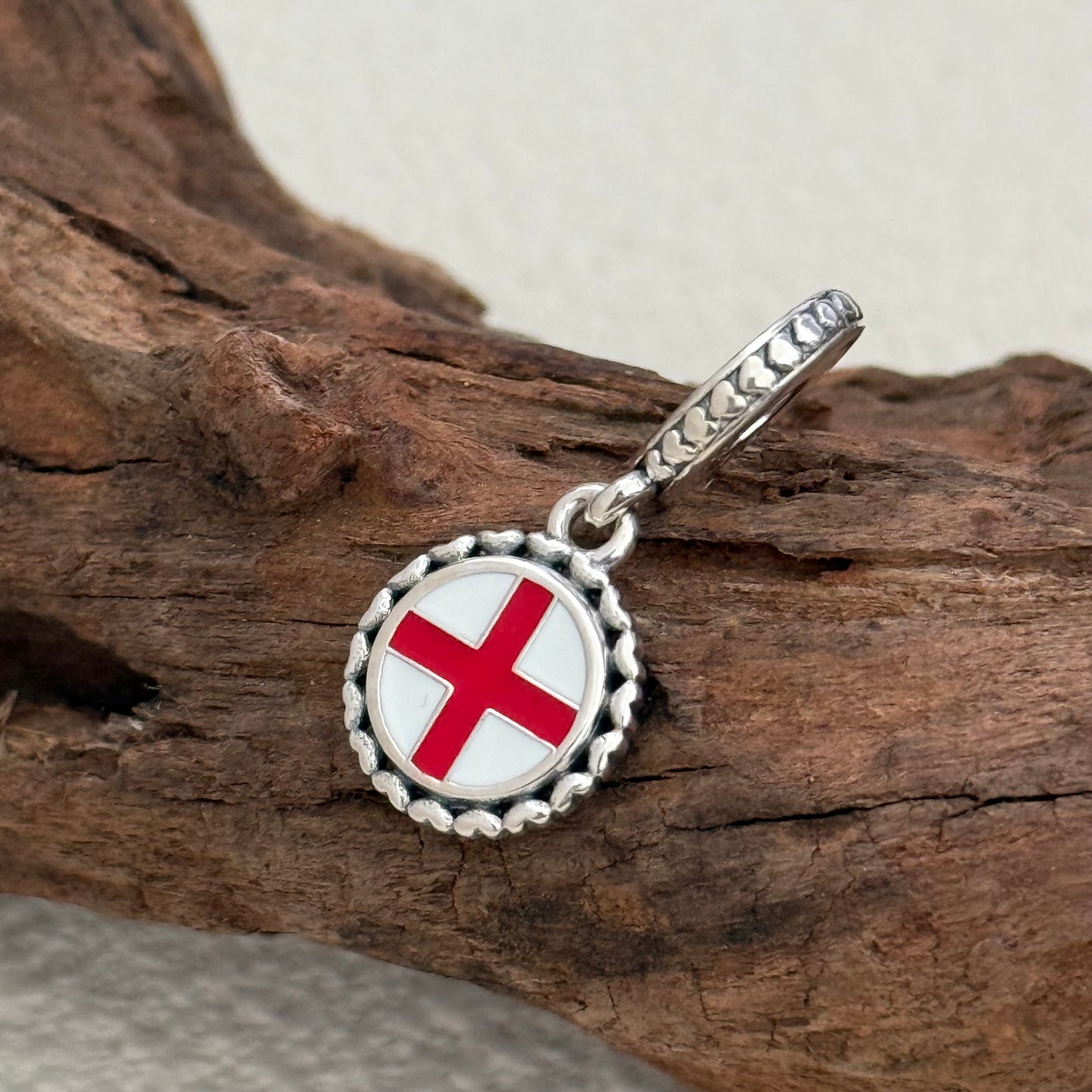 Pandora England Flag Exclusive Dangle Charm Pendant for Pandora Bracelet S925 Silver