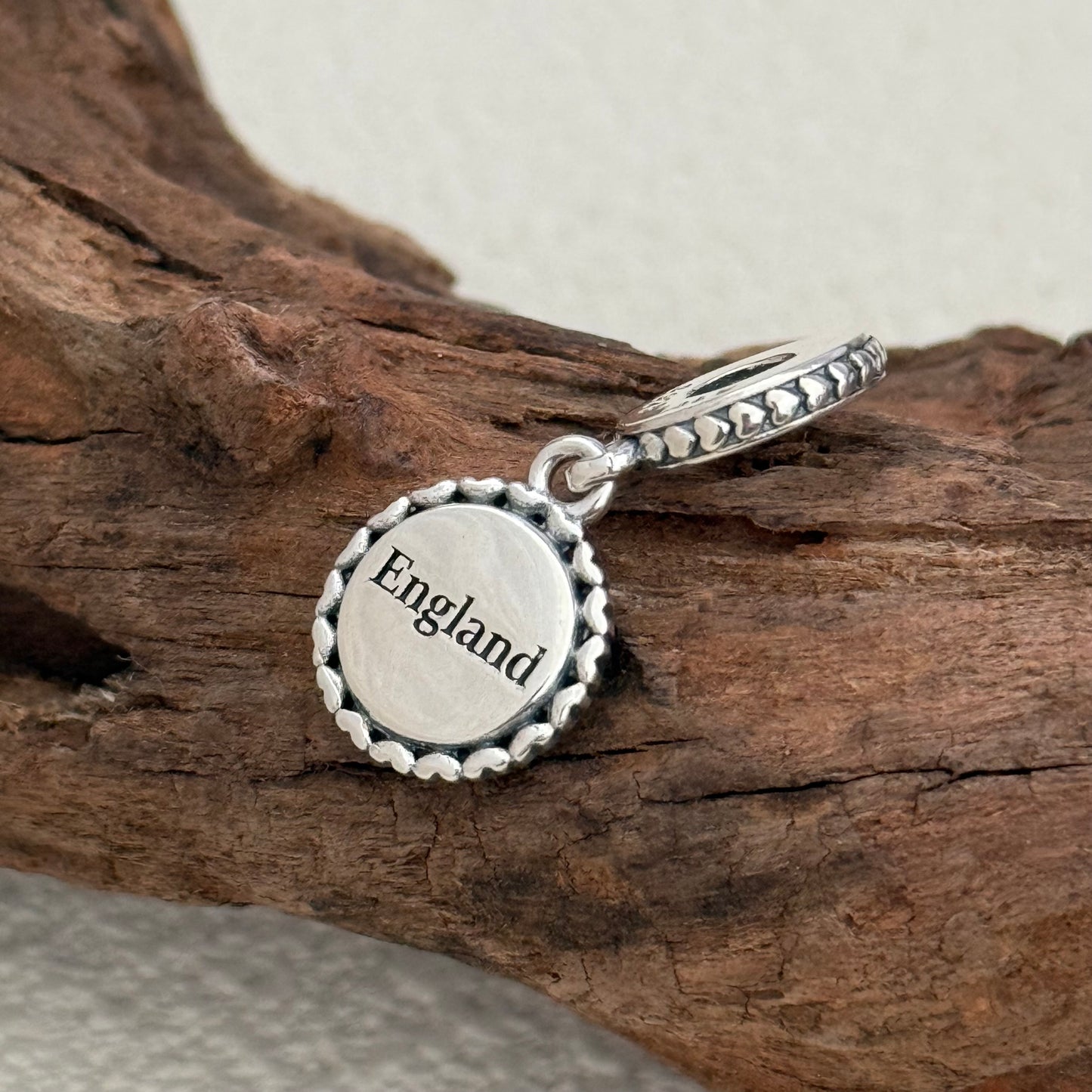 Pandora England Flag Exclusive Dangle Charm Pendant for Pandora Bracelet S925 Silver