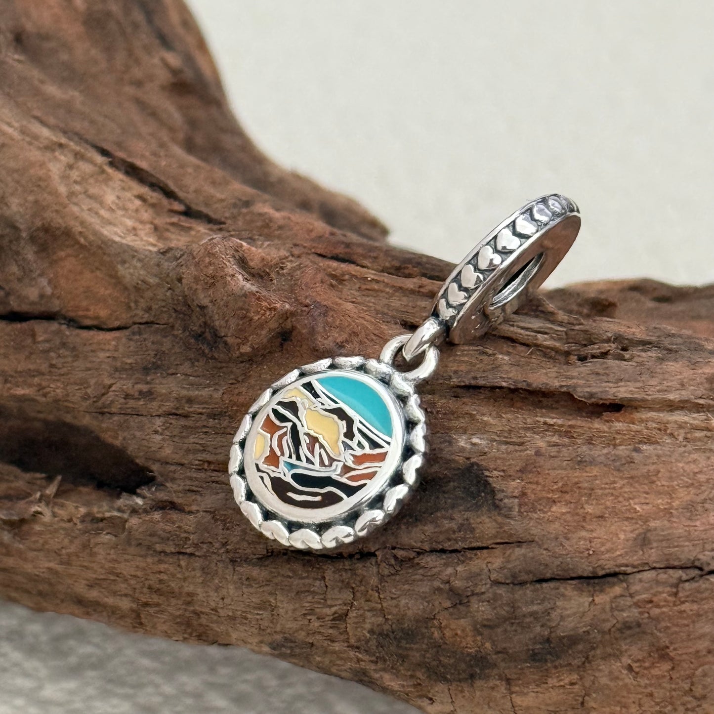 Pandora Grand Canyon View of a Lifetime Exclusive Dangle Charm Pendant for Pandora Bracelet S925 Silver
