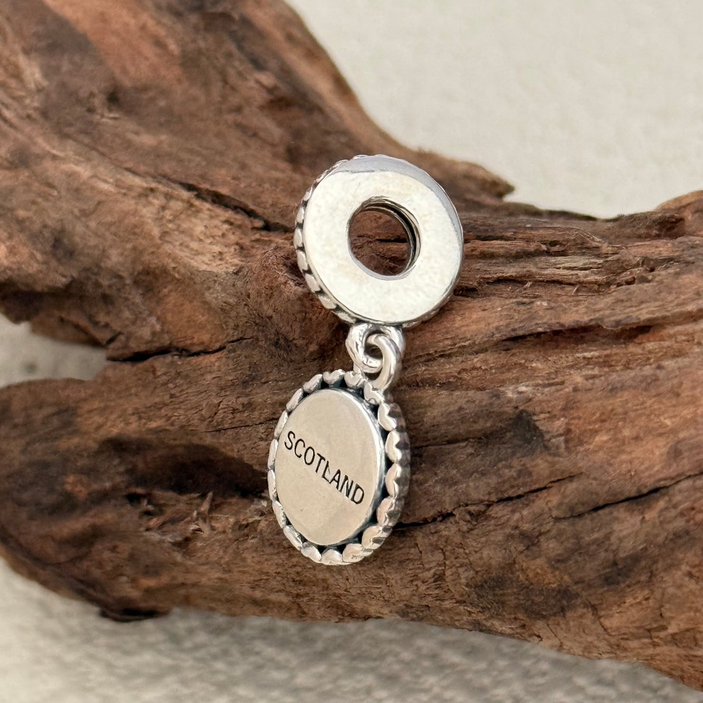 Pandora SCOTLAND Flag Heart around Exclusive Dangle Charm Pendant for Pandora Bracelet S925 Silver