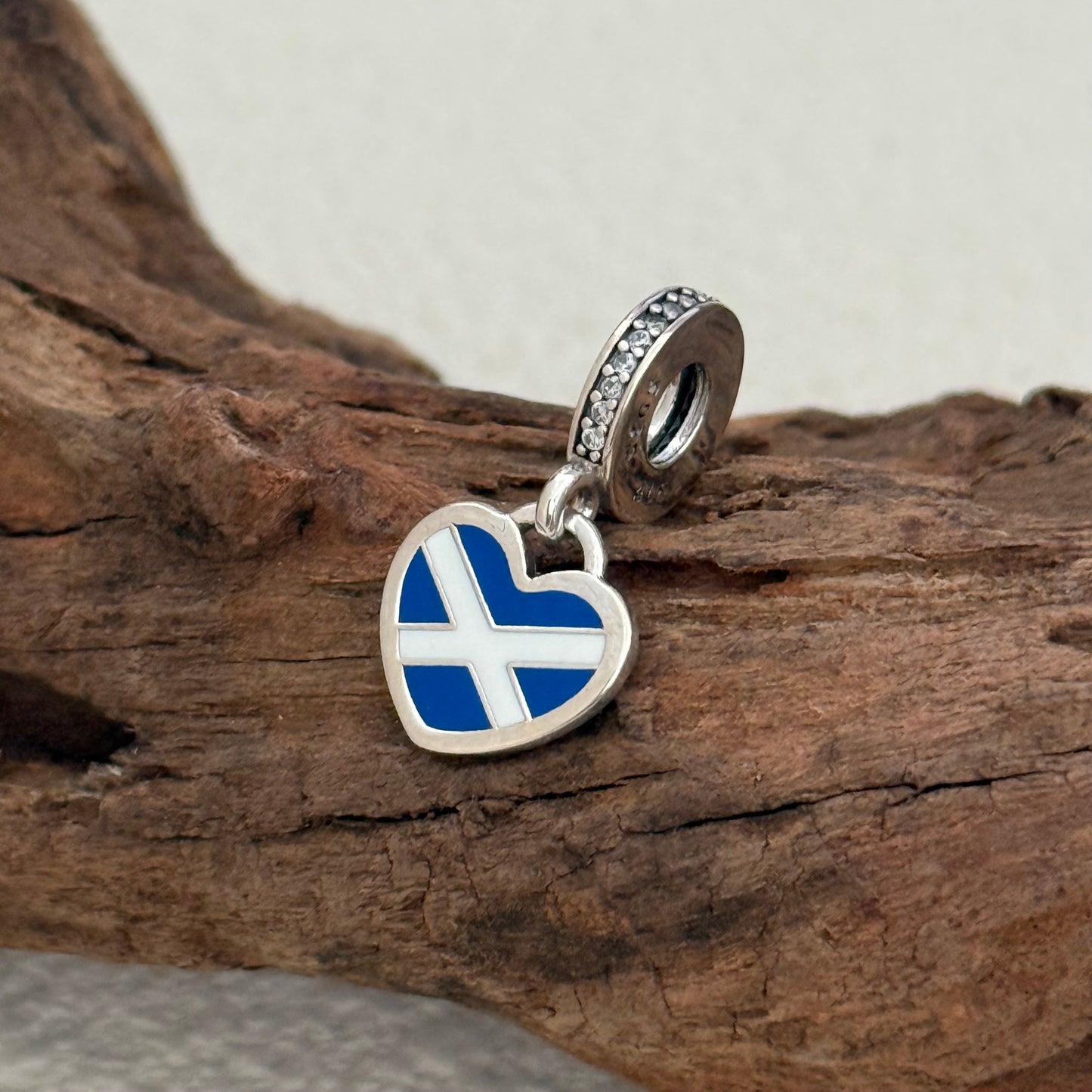Pandora SCOTLAND Flag Heart Exclusive Dangle Charm Pendant for Pandora Bracelet S925 Silver