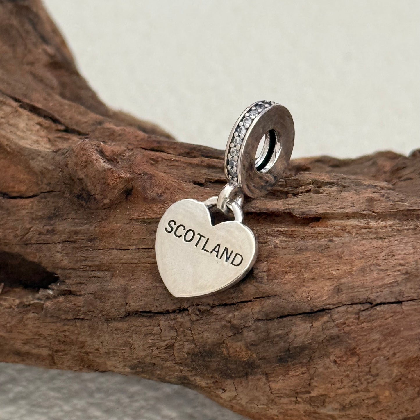 Pandora SCOTLAND Flag Heart Exclusive Dangle Charm Pendant for Pandora Bracelet S925 Silver