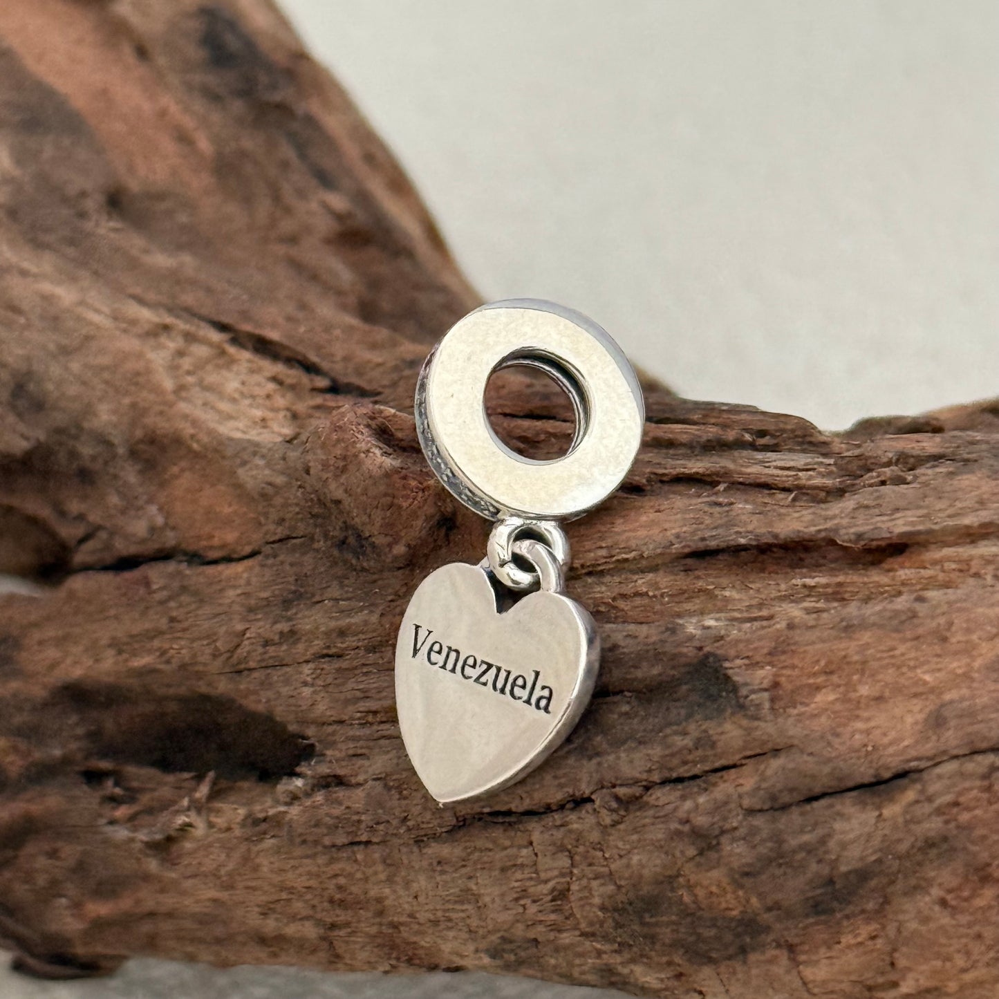 Pandora Venezuela Flag Heart Exclusive Dangle Charm Pendant for Pandora Bracelet S925 Silver