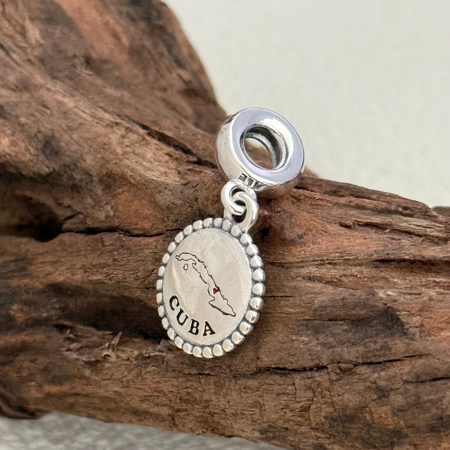 Pandora CUBA Map Exclusive Dangle Charm Pendant for Pandora Bracelet S925 Silver