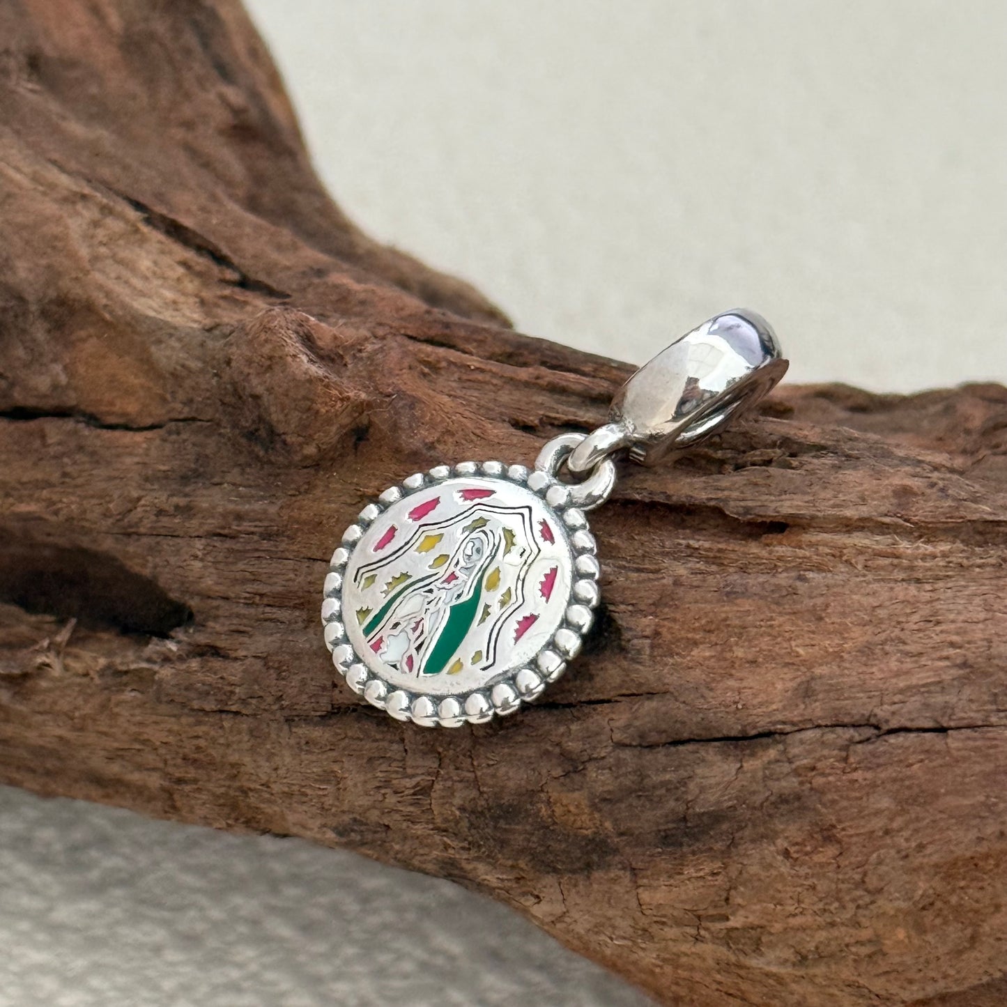 Pandora Virgin of GUADALUPE Charm Mexican Doll Exclusive Dangle Charm Pendant for Pandora Bracelet S925 Silver