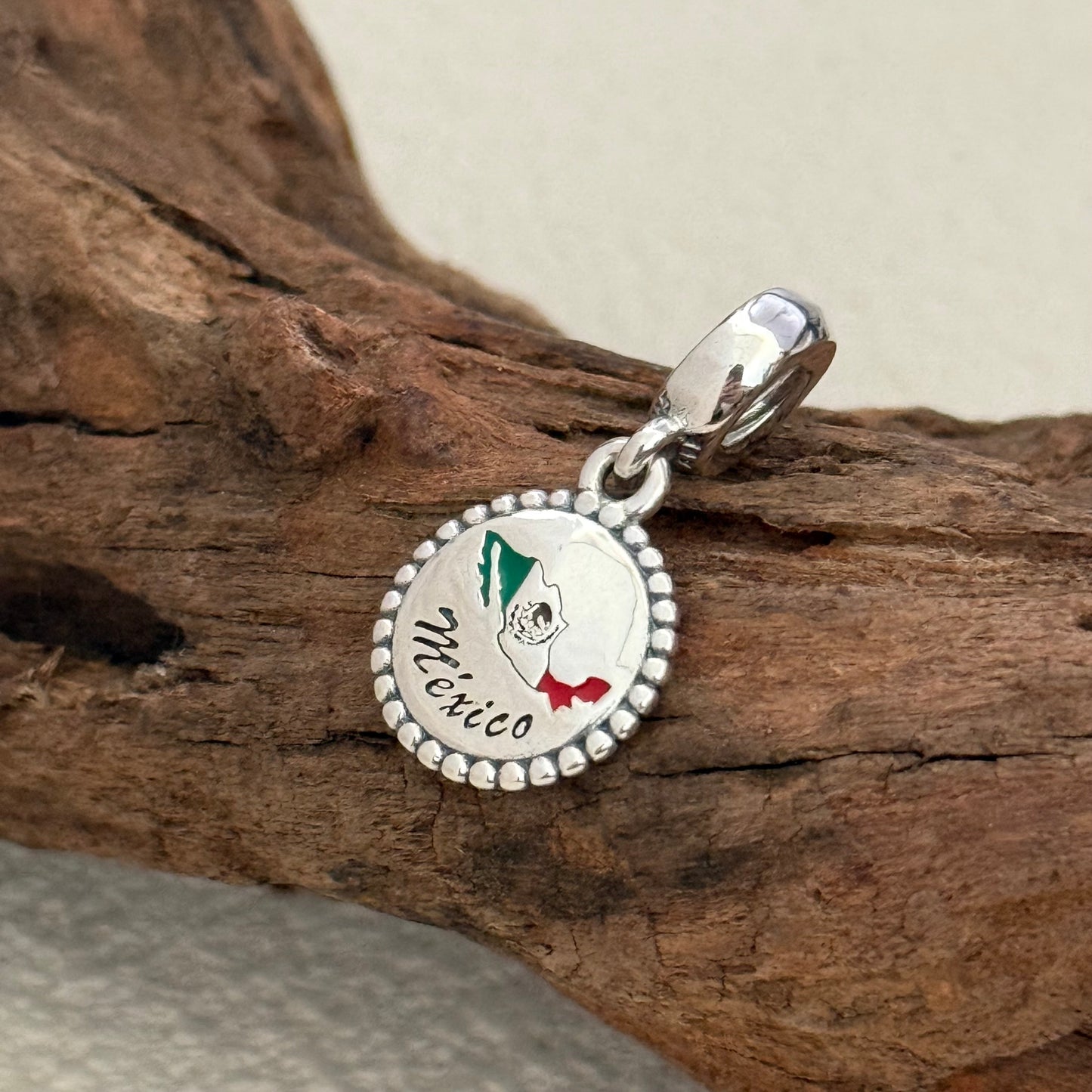 Pandora Mexico Map Exclusive Dangle Charm Pendant for Pandora Bracelet S925 Silver