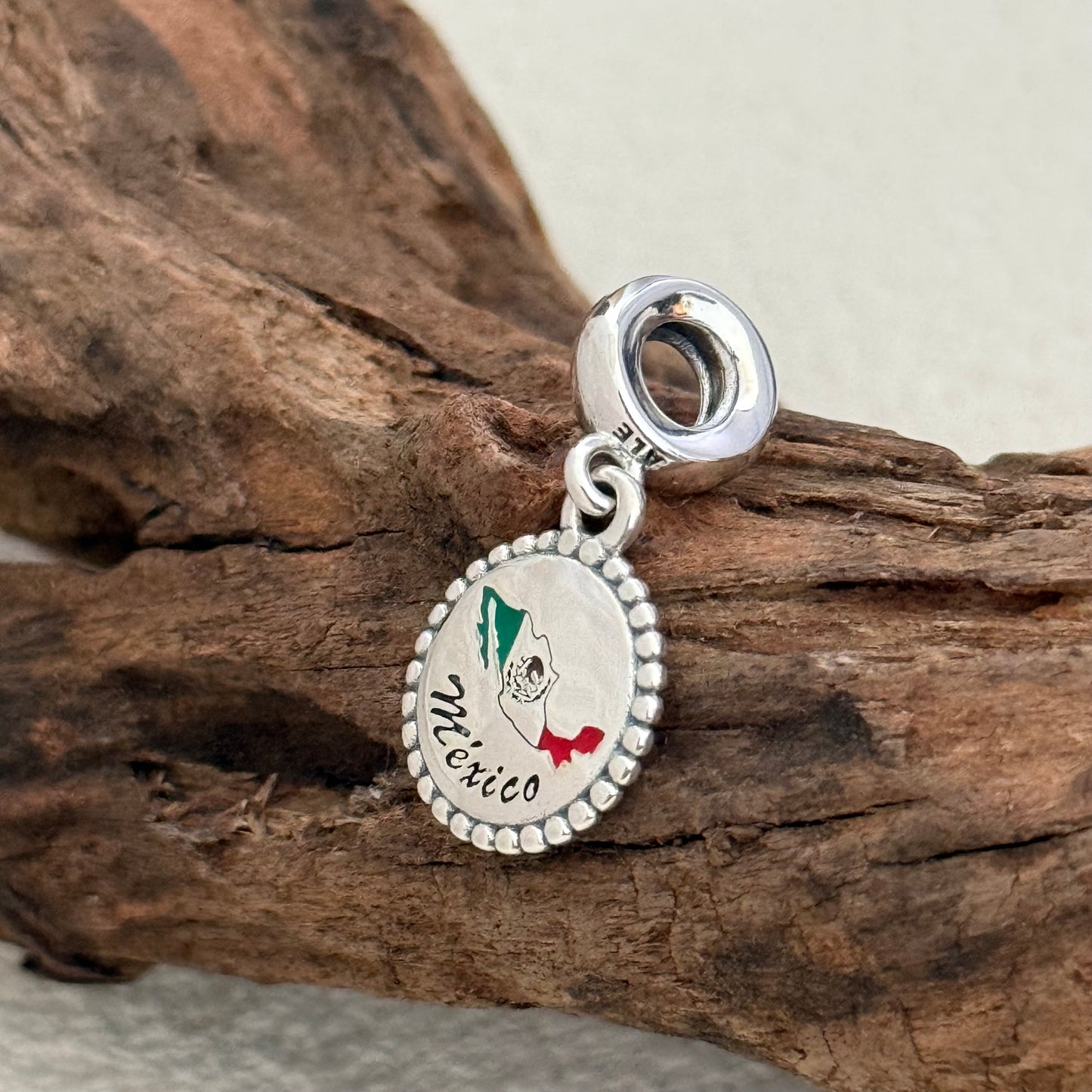 Pandora Mexico Map Exclusive Dangle Charm Pendant for Pandora Bracelet S925 Silver