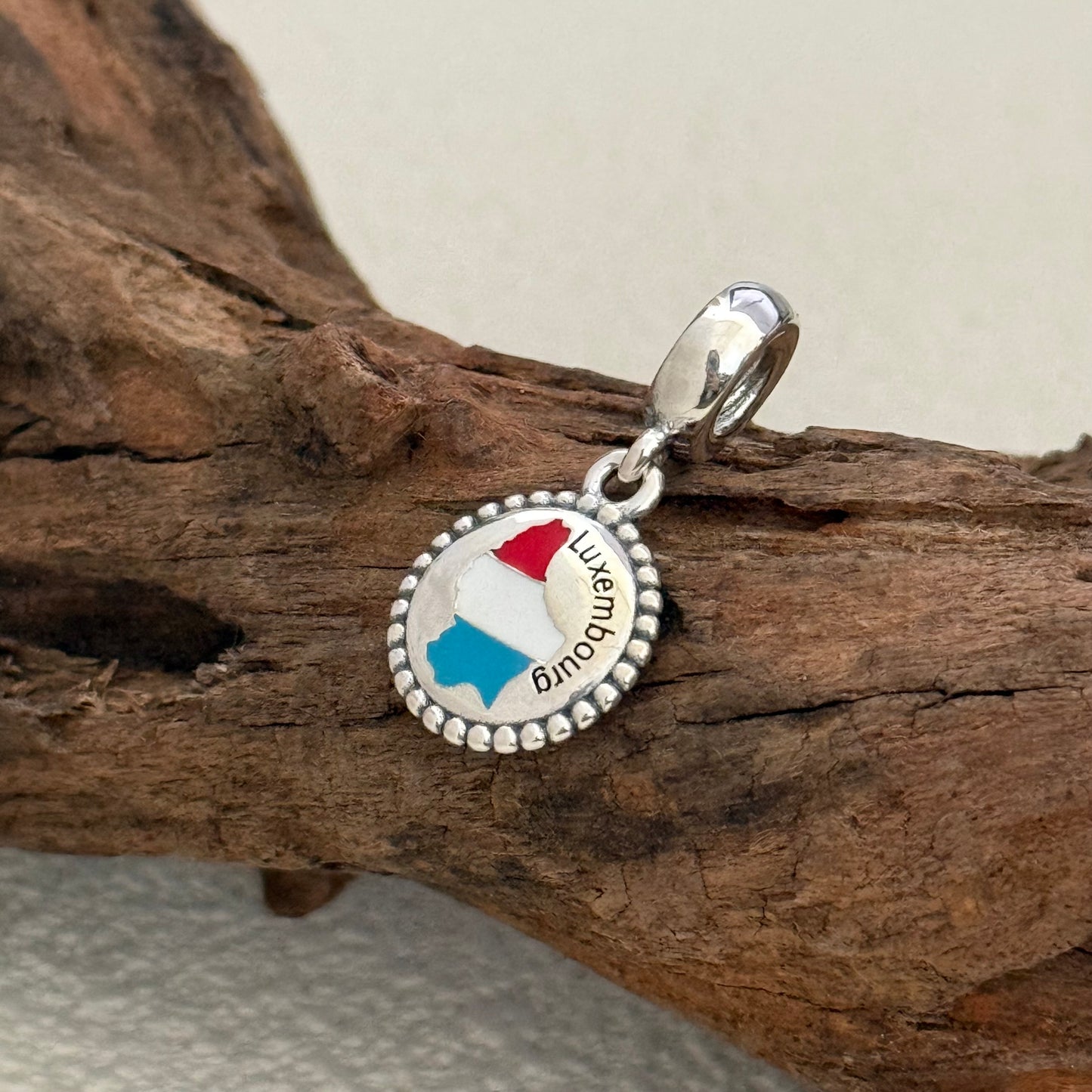 Pandora Luxembourg Map Exclusive Dangle Charm Pendant for Pandora Bracelet S925 Silver