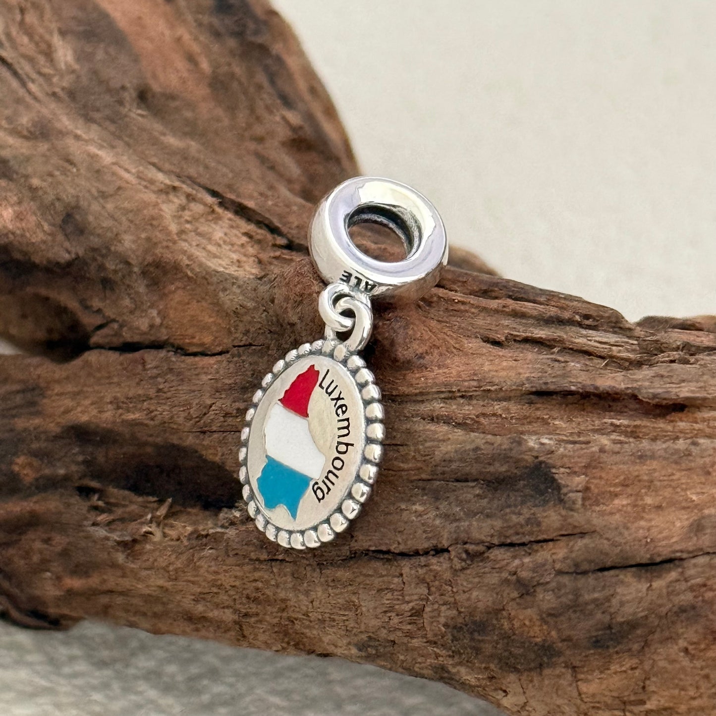 Pandora Luxembourg Map Exclusive Dangle Charm Pendant for Pandora Bracelet S925 Silver