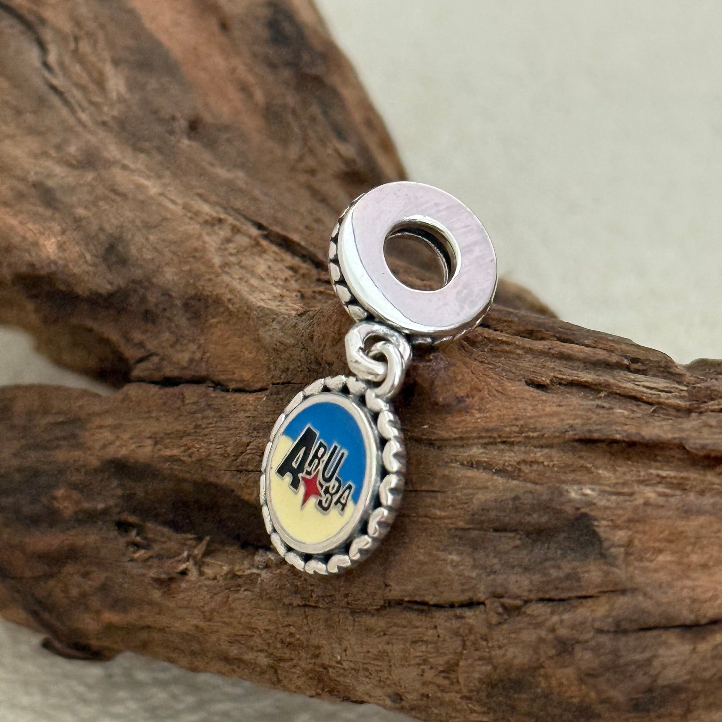 ARUBA Beach Exclusive Heart around Dangle Charm Pendant for Pandora Bracelet