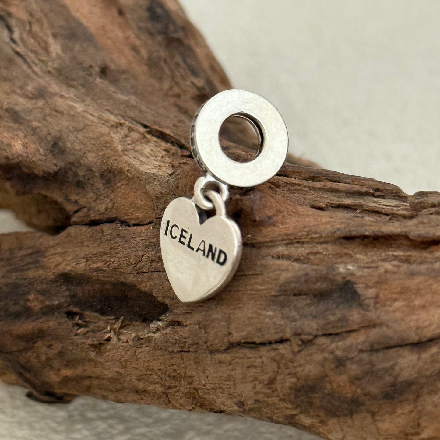 Iceland Flag Exclusive Heart Dangle Charm Pendant for Pandora Bracelet
