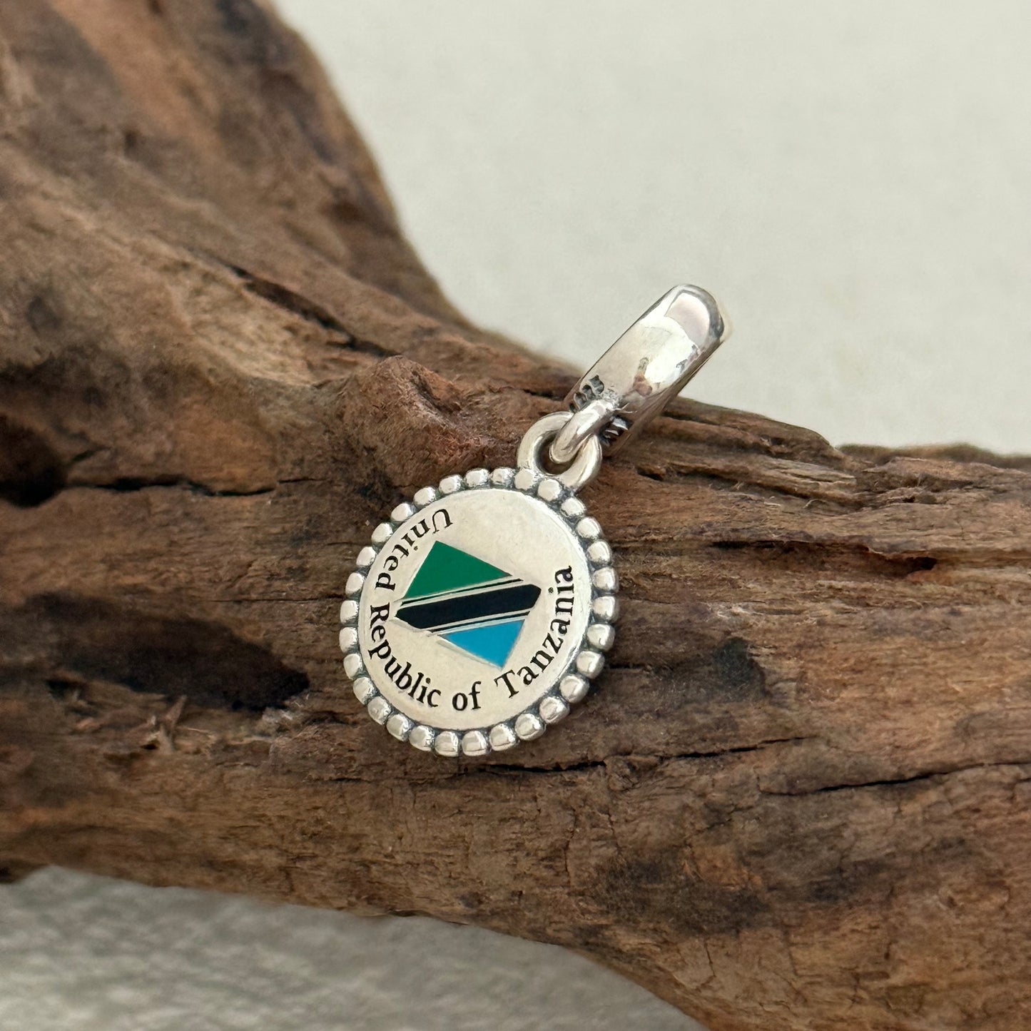 United Republic of Tanzania Exclusive Dangle Charm Pendant for Pandora Bracelet