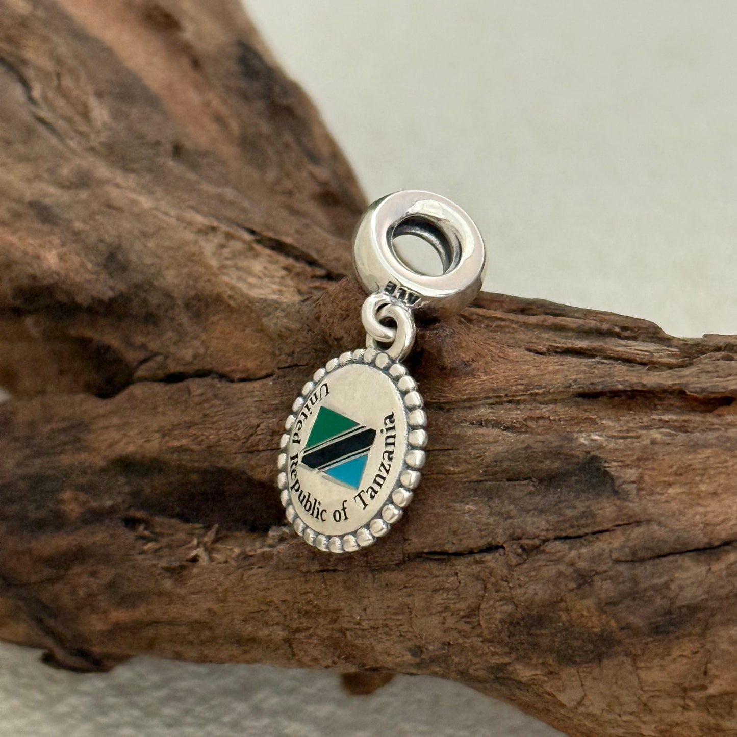 United Republic of Tanzania Exclusive Dangle Charm Pendant for Pandora Bracelet