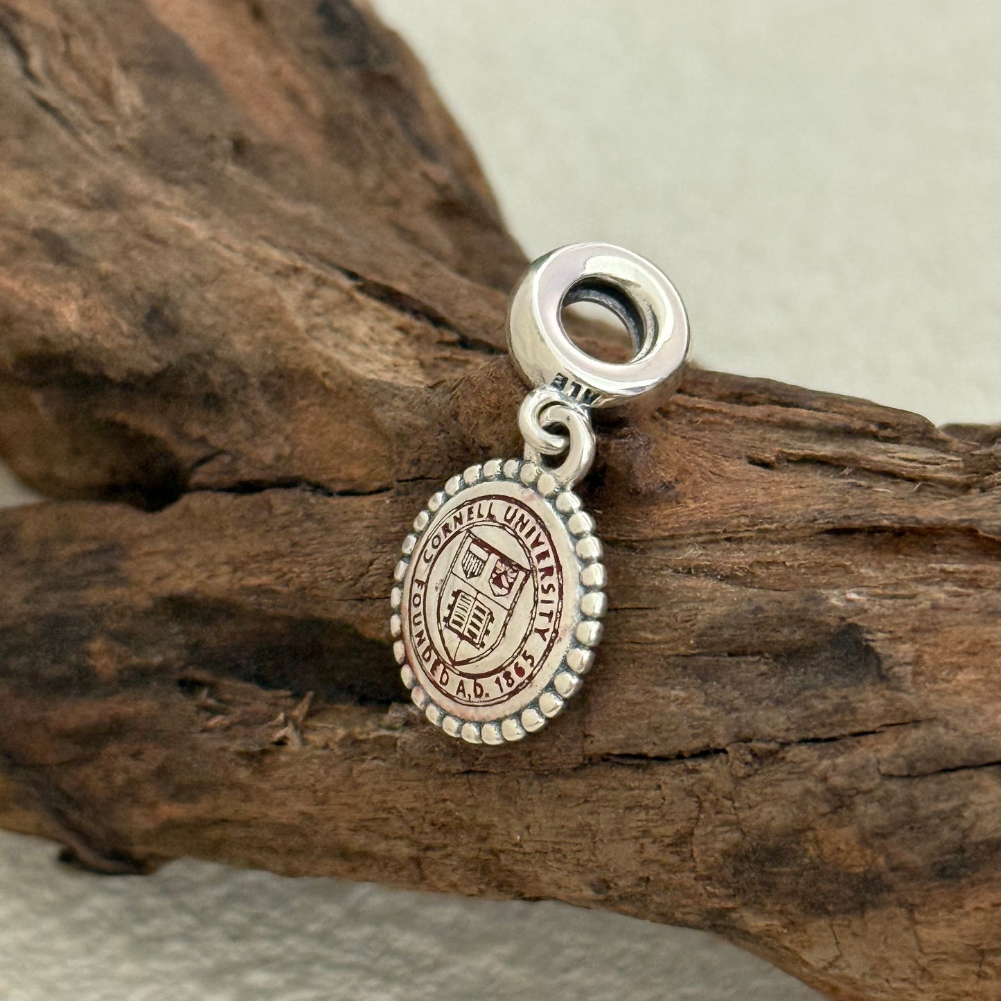 Cornell University Exclusive Dangle Charm Pendant for Pandora Bracelet