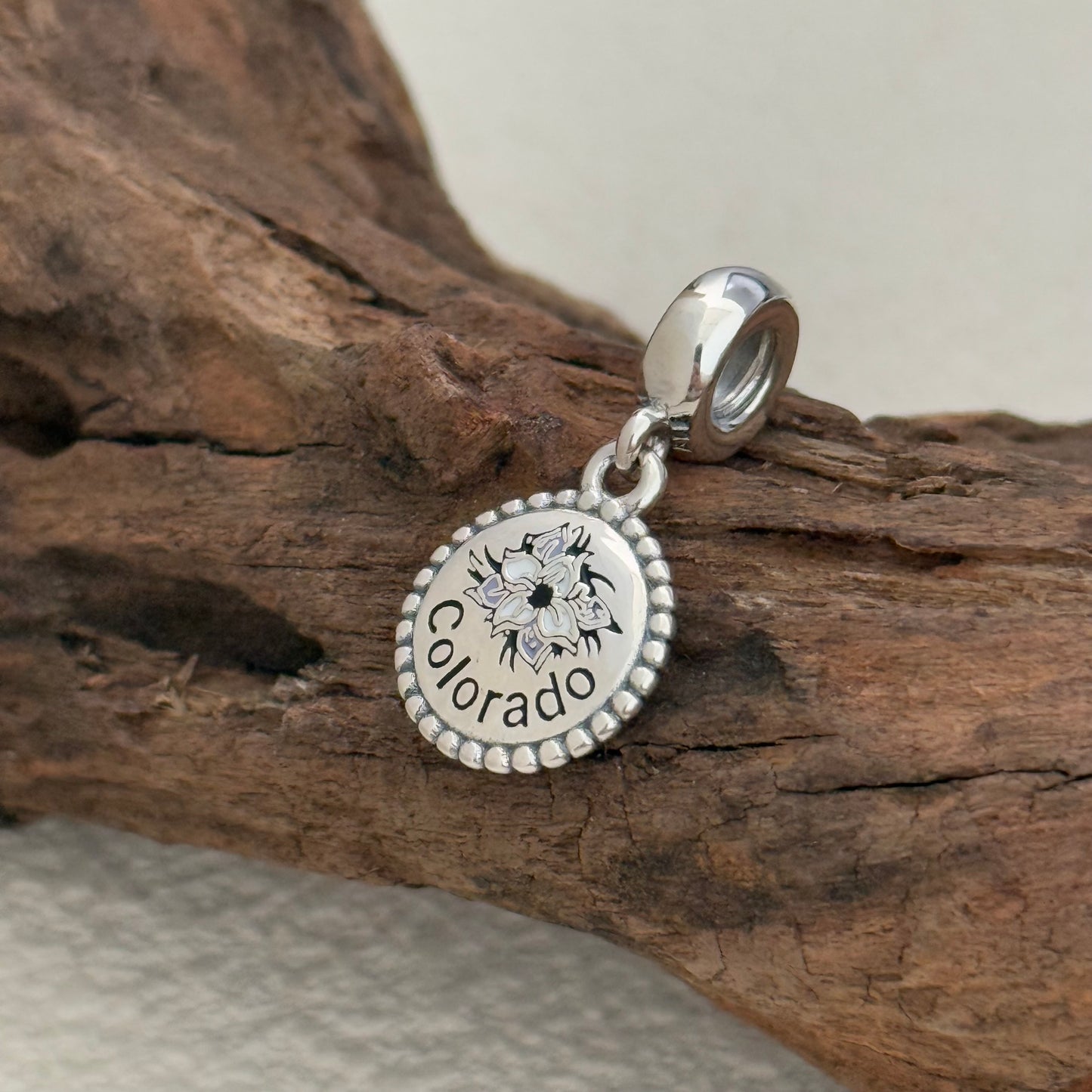 Pandora Colorado Flower Exclusive Dangle Charm Pendant for Pandora Bracelet S925 Silver
