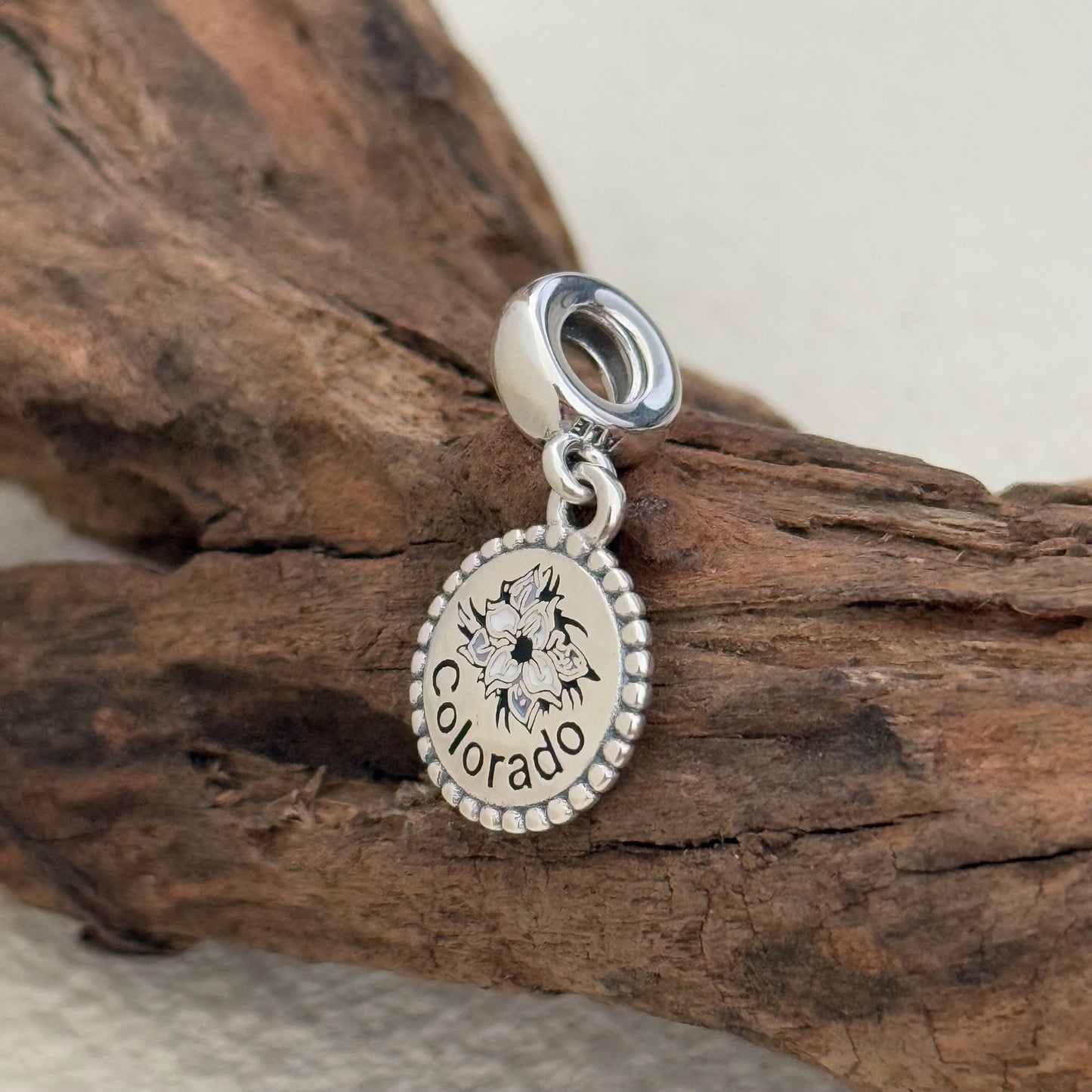 Pandora Colorado Flower Exclusive Dangle Charm Pendant for Pandora Bracelet S925 Silver