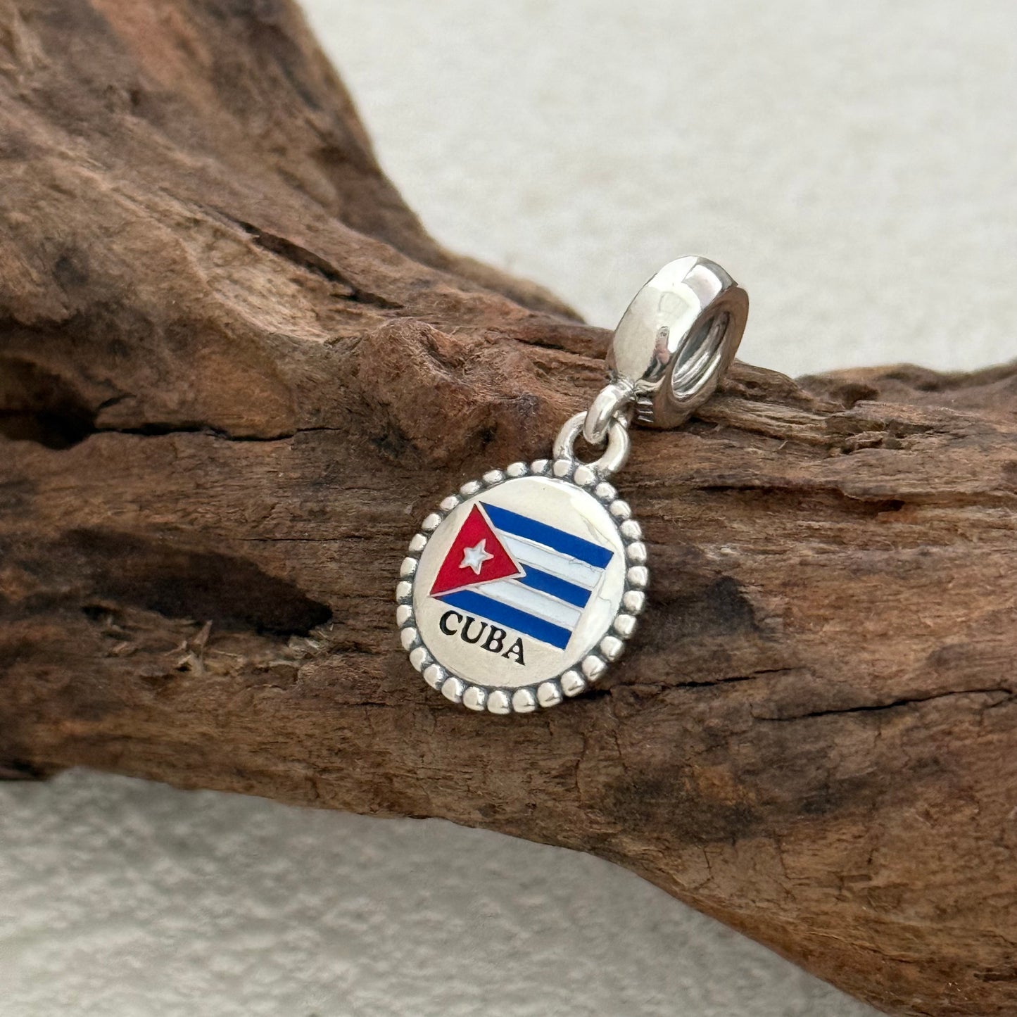 CUBA Flag Exclusive Dangle Charm Pendant for Pandora Bracelet