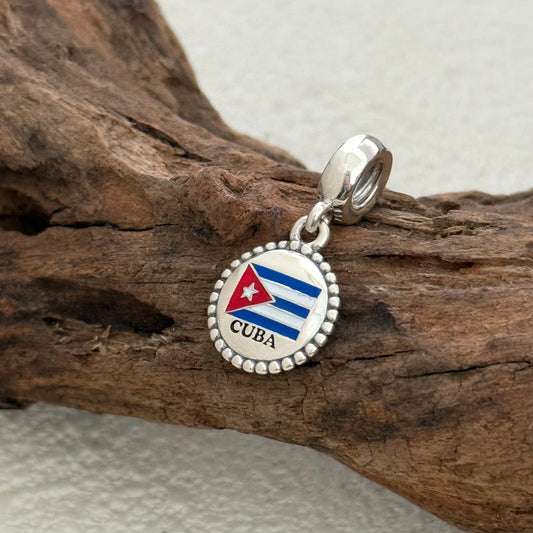CUBA Flag Exclusive Dangle Charm Pendant for Pandora Bracelet