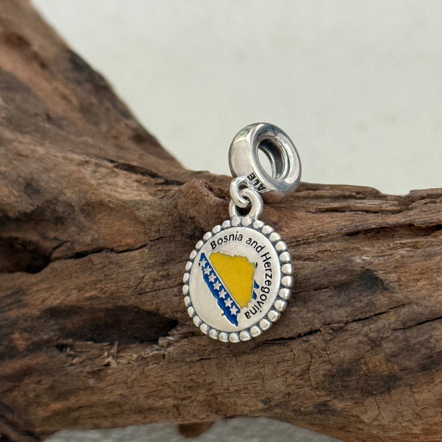 Bosnia and Herzegovina Exclusive Dangle Charm Pendant for Pandora Bracelet