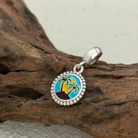 Coconut tree Exclusive Dangle Charm Pendant for Pandora Bracelet