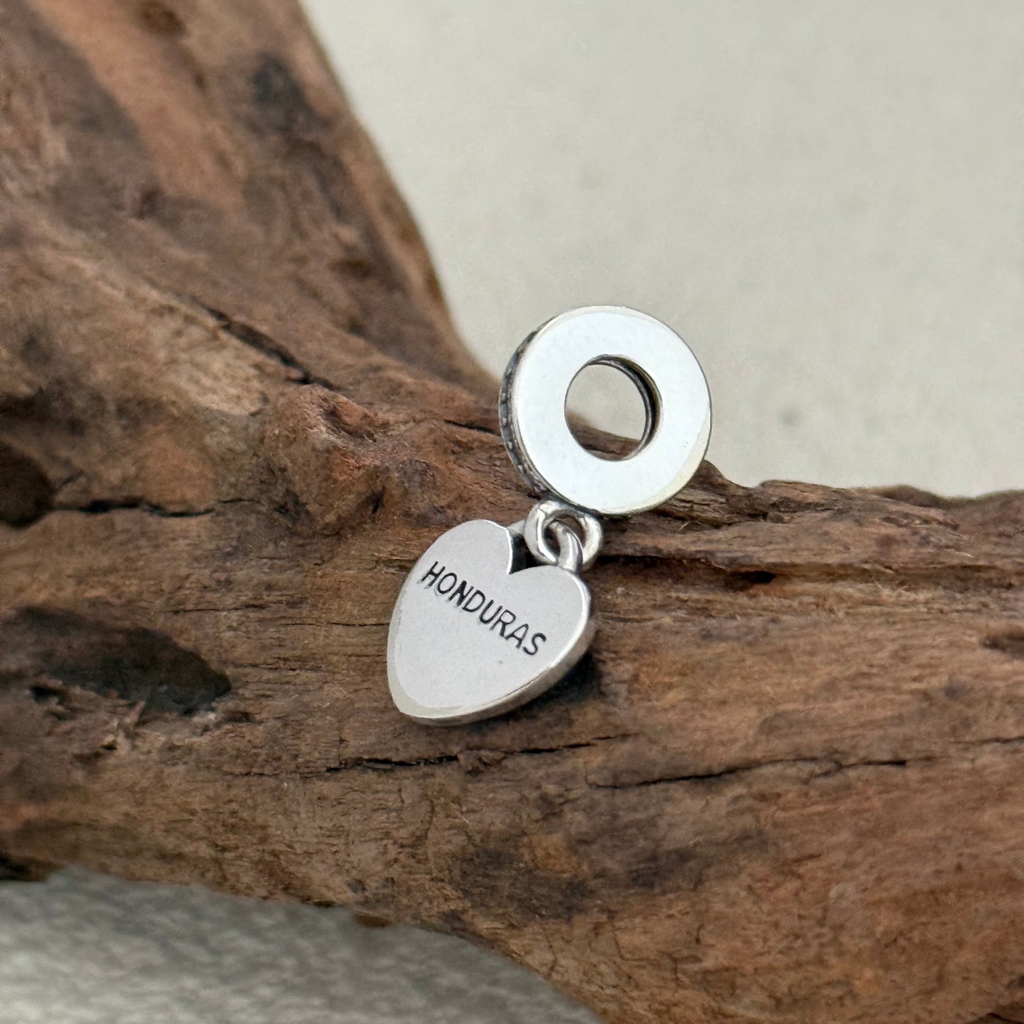 Honduras Flag Heart Exclusive Dangle Charm Pendant for Pandora Bracelet