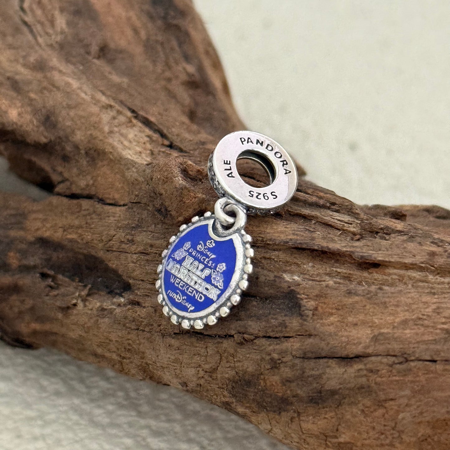 2025 Princess Half Marathon Weekend Run Disney Exclusive Dangle Charm Pendant for Pandora Bracelet