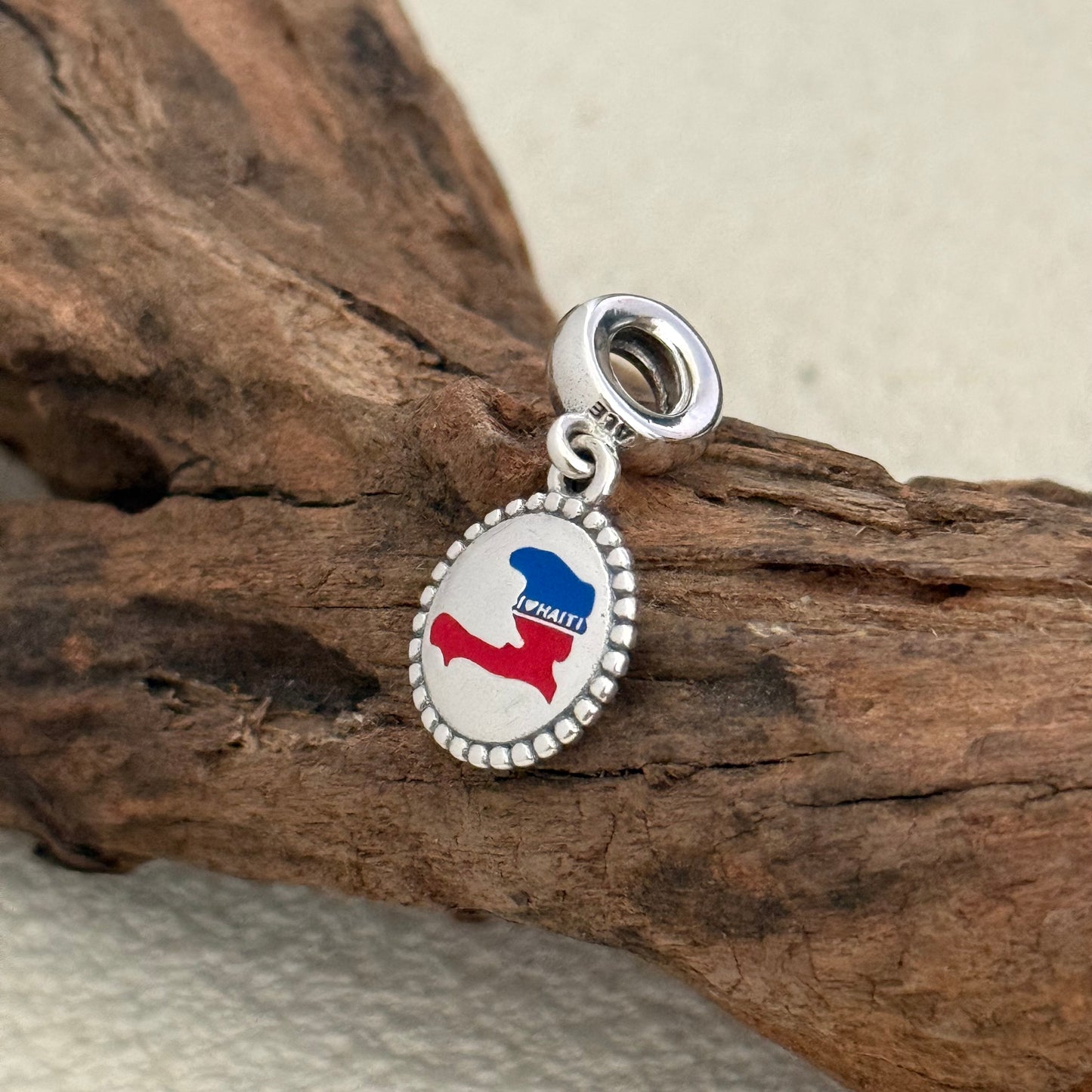 HAITI Map Exclusive Dangle Charm for Pandora Bracelet