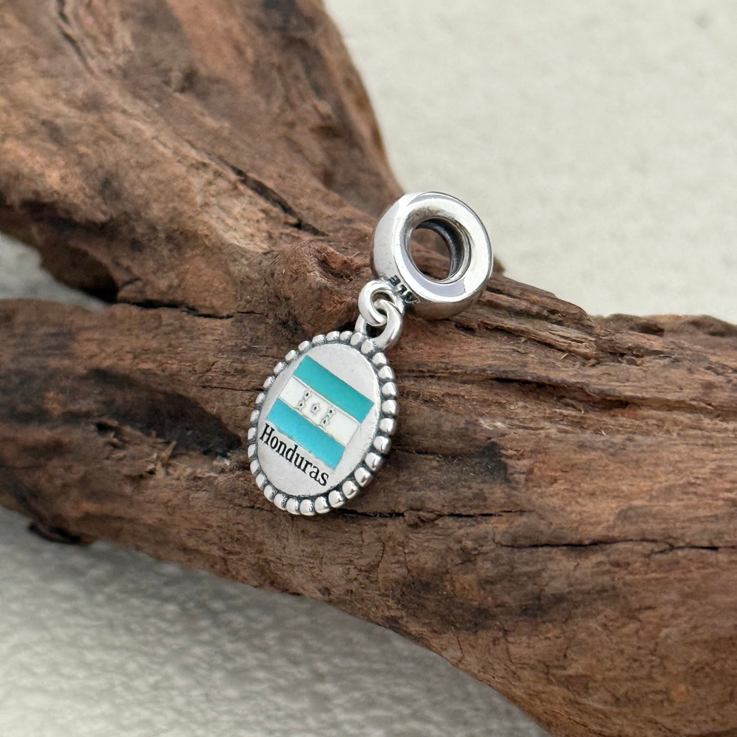 Honduras Flag Exclusive Dangle Charm for Pandora Bracelet