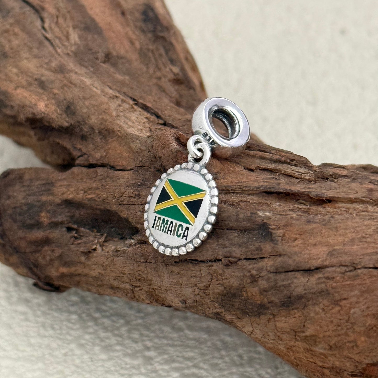 JAMAICA Flag Exclusive Dangle Charm Pendant for Pandora Bracelet