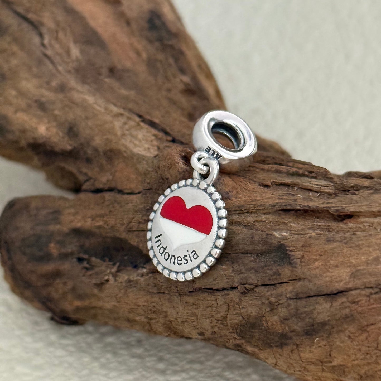 Indonesia Heart Exclusive Dangle Charm for Pandora Bracelet
