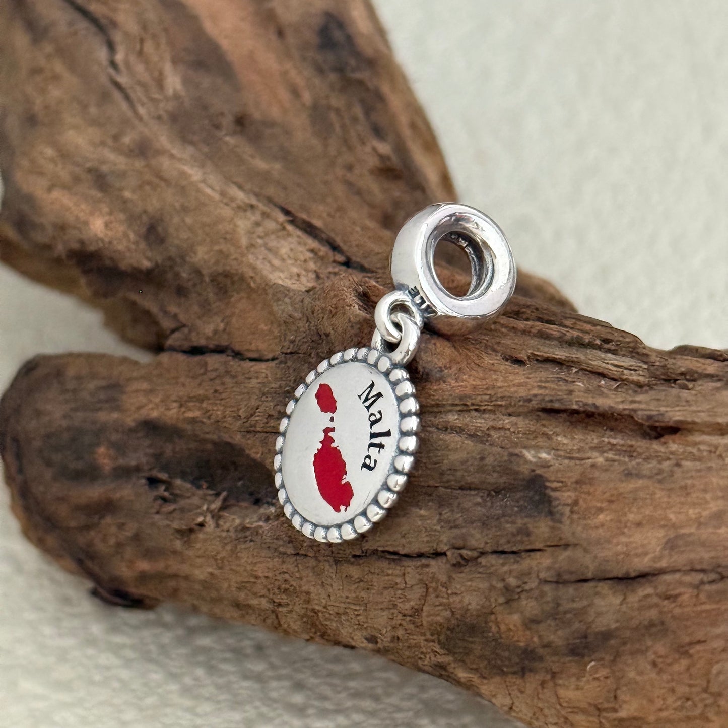 Malta Map Exclusive Dangle Charm for Pandora Bracelet