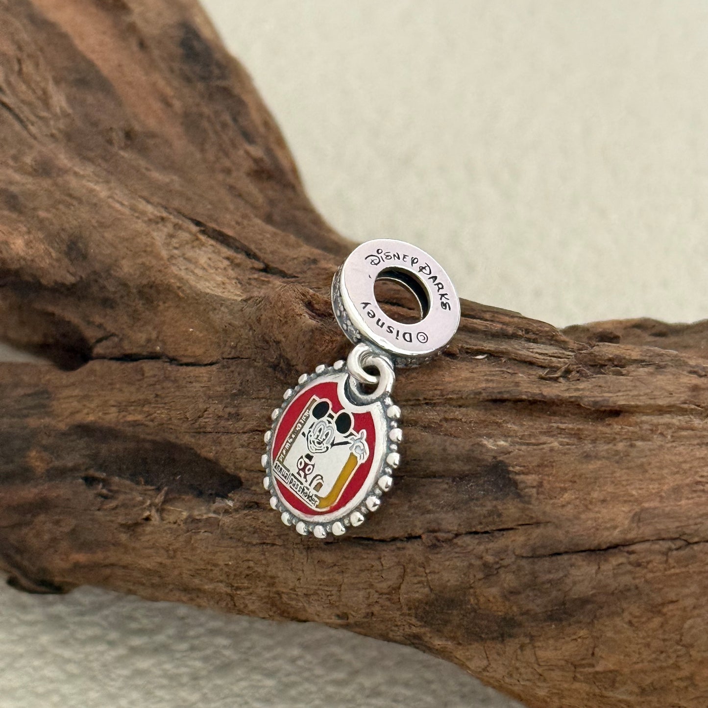 Disney Annual Passholder Exclusive Dangle Charm for Pandora Bracelet