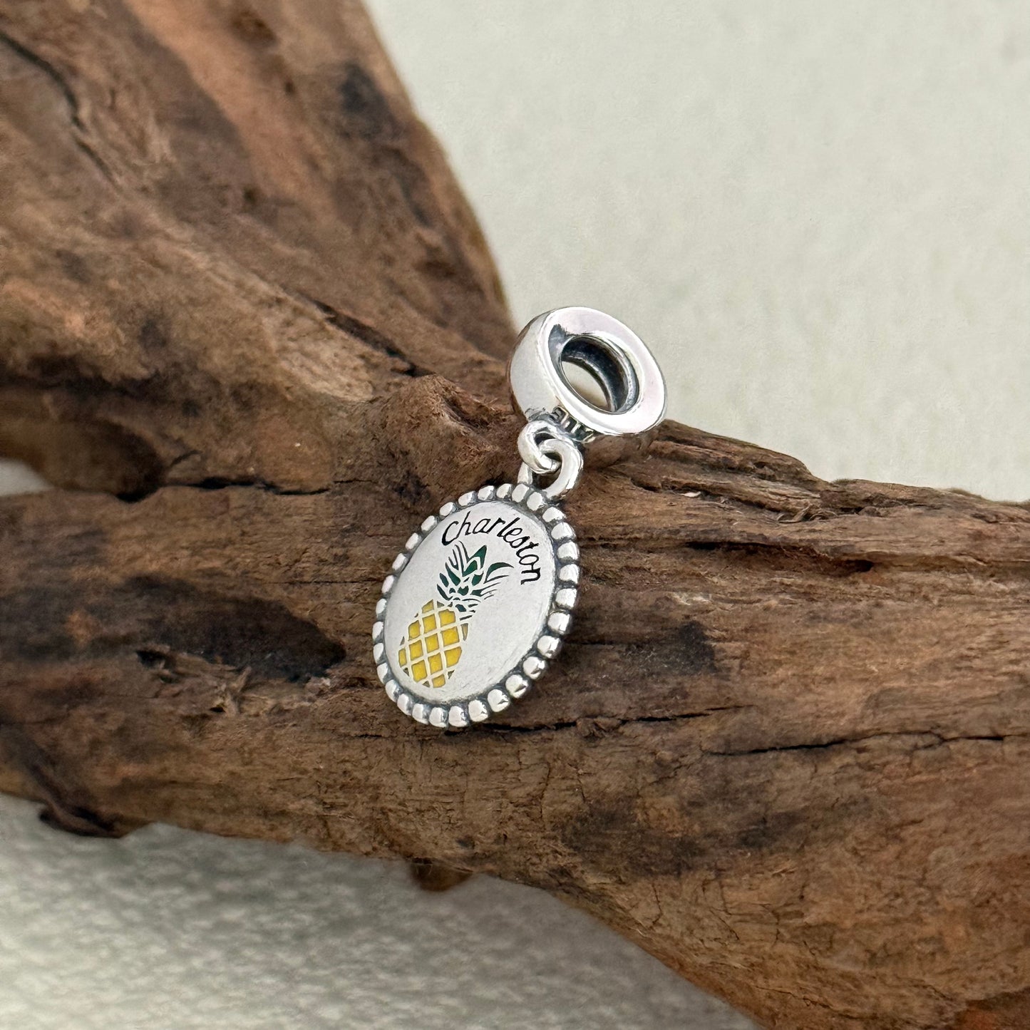 Charleston SC Pineapple Exclusive Dangle Charm for Pandora Bracelet