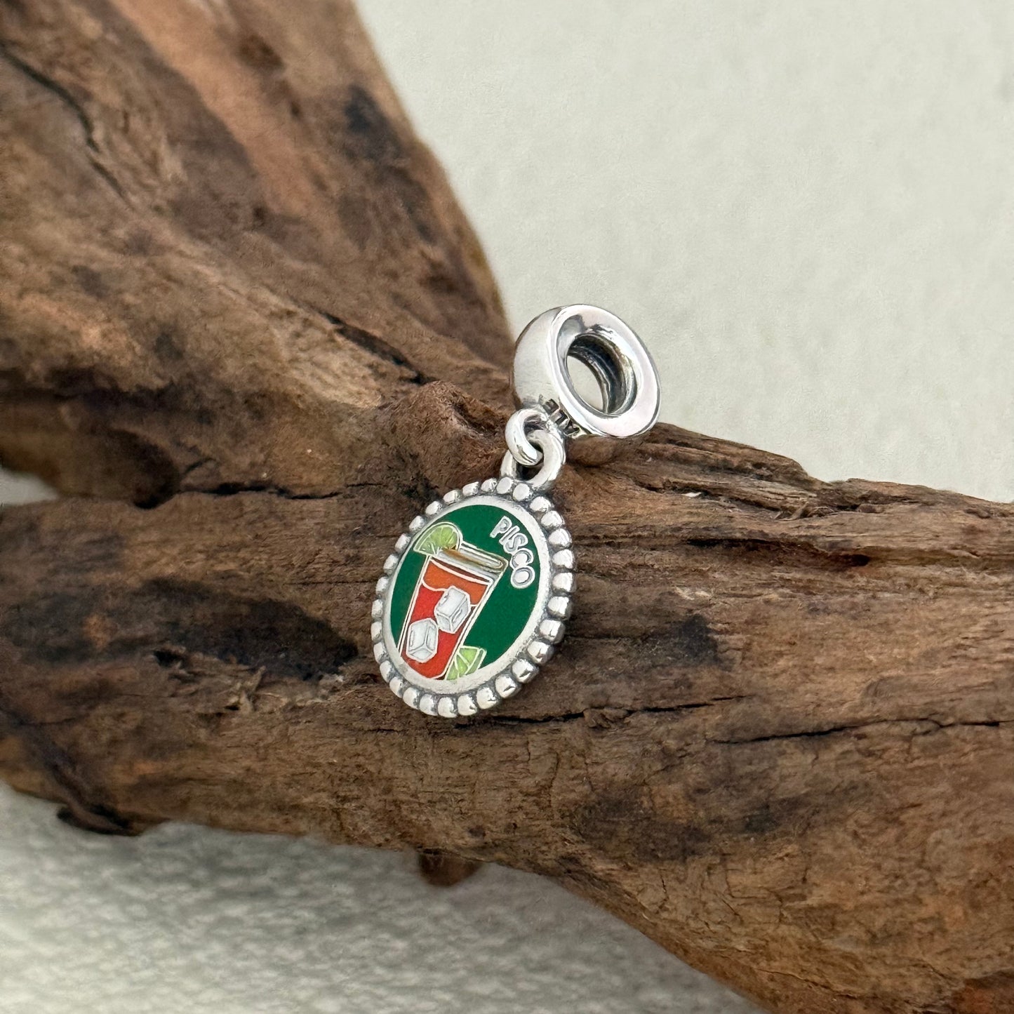 Engraving Pisco Exclusive Dangle Charm for Pandora Bracelet