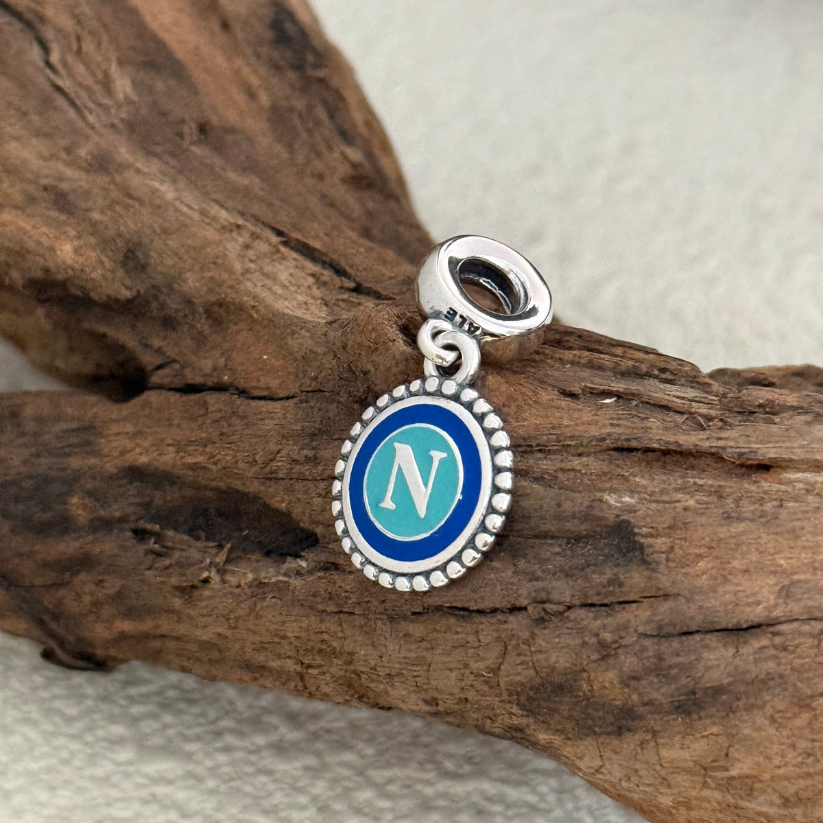 NAP S.S.C. Napoli Exclusive Dangle 925 Sterling Silver Charm for Pandora Bracelet