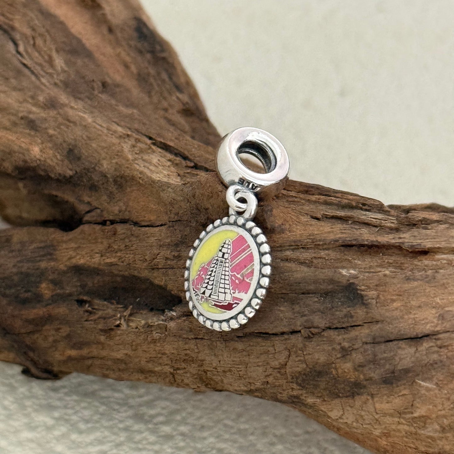 Mayan Pyramid Exclusive Dangle 925 Sterling Silver Charm for Pandora Bracelet